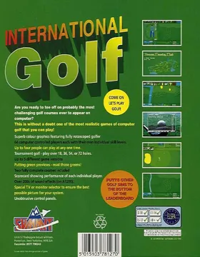 International Golf_Disk1 box cover back